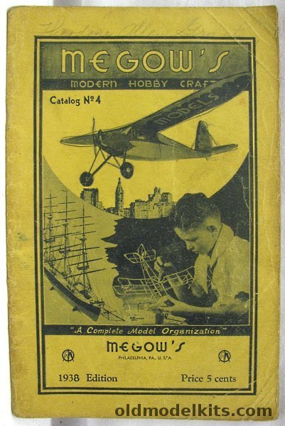 Megow 1938 Megow Catalog Number 4 - 51 Pages plastic model kit